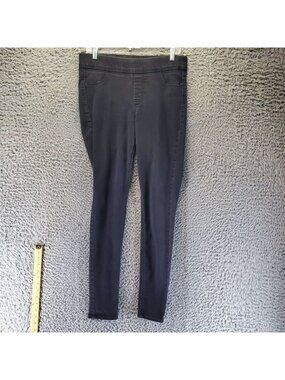 Old Navy Jeans Womens 10 Long Black Rockstar Super Skinny Jeggings Stretch